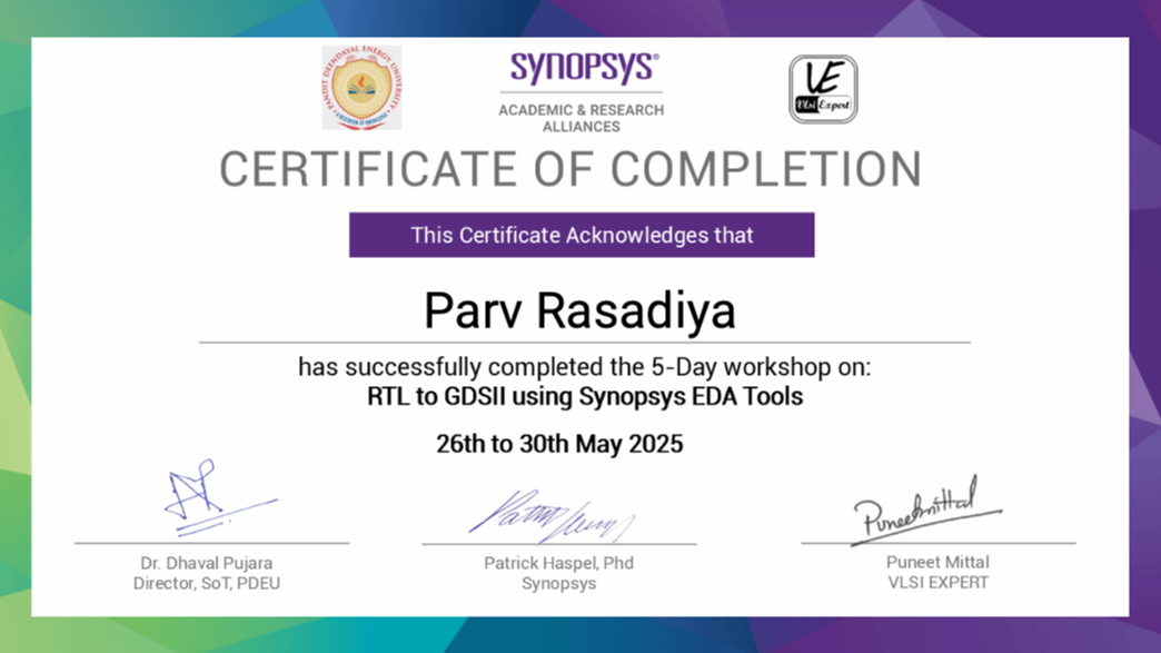 EDA Workshop – Synopsys EDA Tools