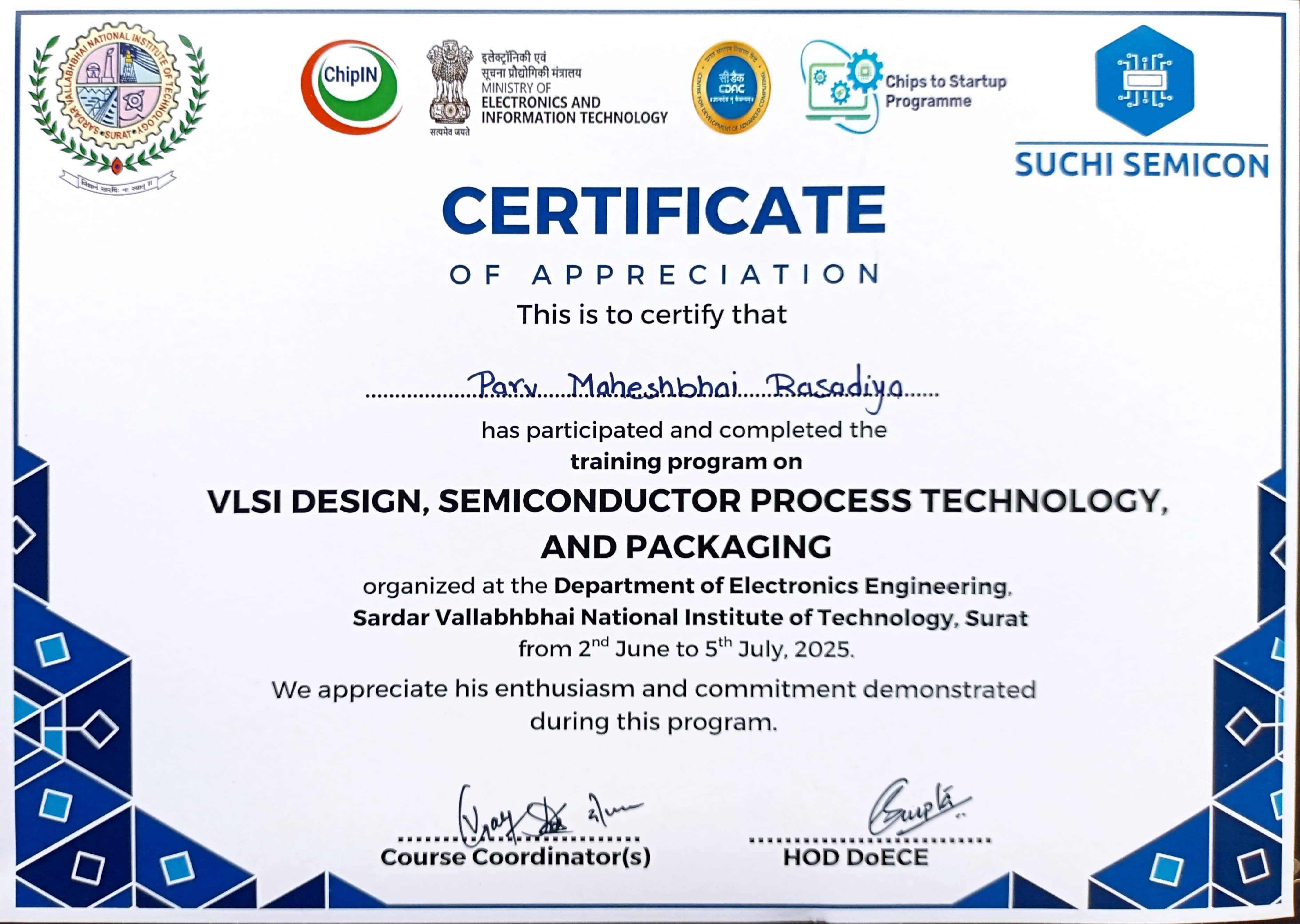 Suchi Semicon Training